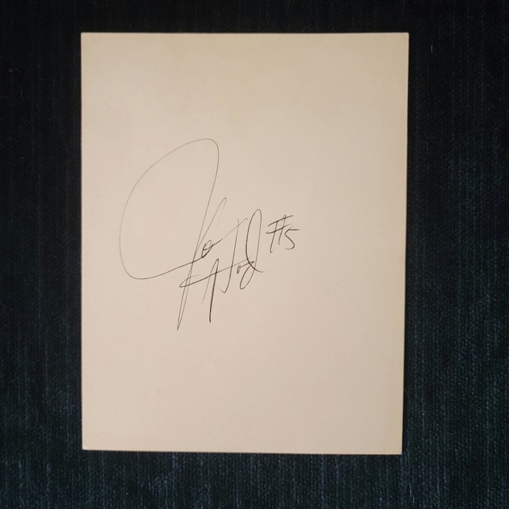 Juwan Howard #5 Authentic Autograph